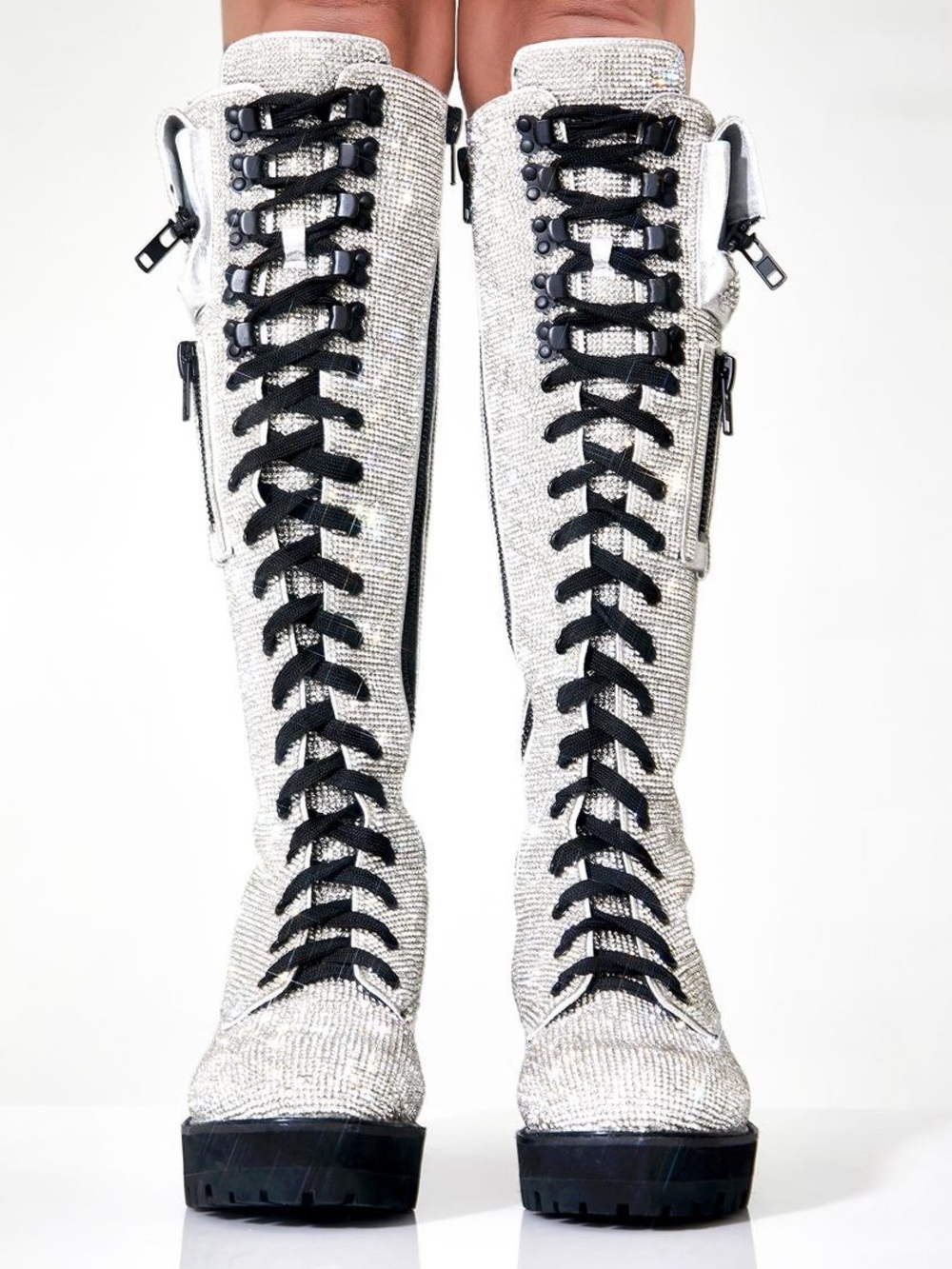 CLUB EXX DOLLS KILL BILLIONAIRE BLING BOOTS - Picture 5 of 8